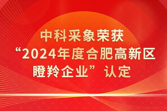 中科采象荣获“2024年度合肥高新区瞪羚企业”认定